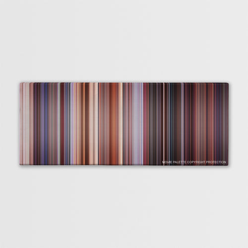Team America: World Police color palette canvas print: thousands of thin vertical stripes of color