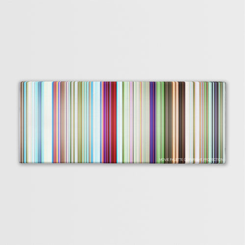 The SpongeBob SquarePants Movie color palette canvas print: thousands of thin vertical stripes of color