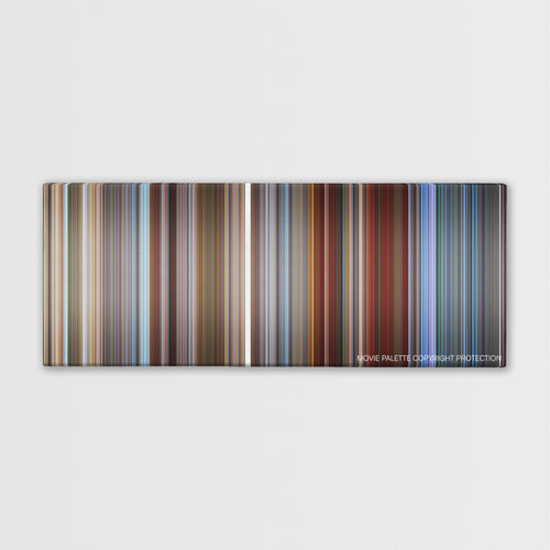 Sky High color palette canvas print: thousands of thin vertical stripes of color