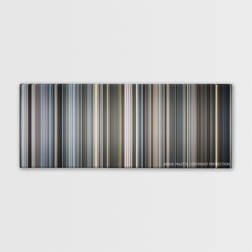 Case 39 color palette canvas print: thousands of thin vertical stripes of color
