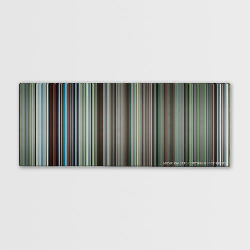 The Tree of Life color palette canvas print: thousands of thin vertical stripes of color