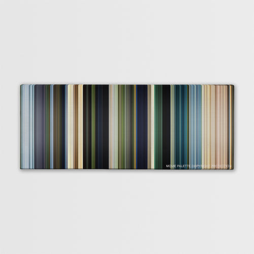The Legend of Tarzan color palette canvas print: thousands of thin vertical stripes of color