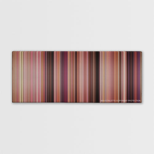 Mean Girls color palette canvas print: thousands of thin vertical stripes of color