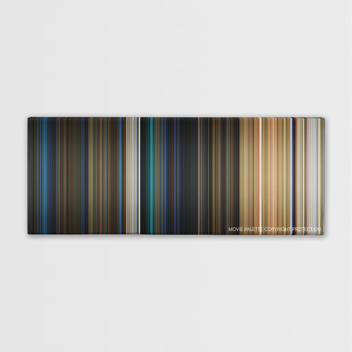 The BFG color palette canvas print: thousands of thin vertical stripes of color