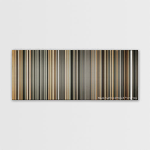 Mary and Max color palette canvas print: thousands of thin vertical stripes of color
