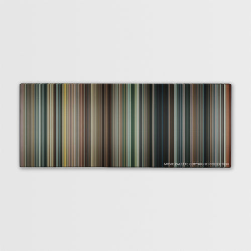 RED 2 color palette canvas print: thousands of thin vertical stripes of color