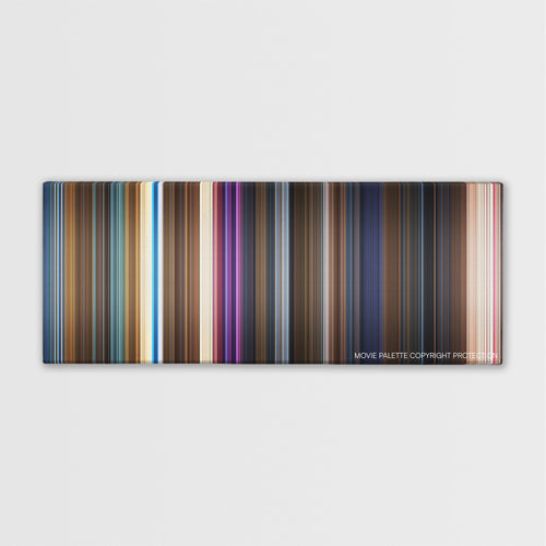 Mary Poppins Returns color palette canvas print: thousands of thin vertical stripes of color
