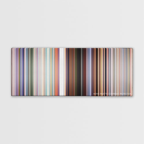 Cars 3 color palette canvas print: thousands of thin vertical stripes of color