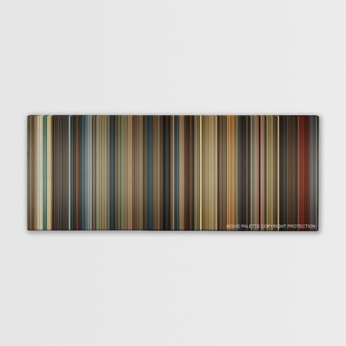 Inferno color palette canvas print: thousands of thin vertical stripes of color