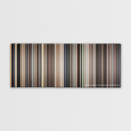 The Pelican Brief color palette canvas print: thousands of thin vertical stripes of color