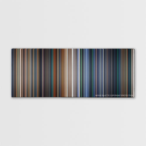 Independence Day color palette canvas print: thousands of thin vertical stripes of color