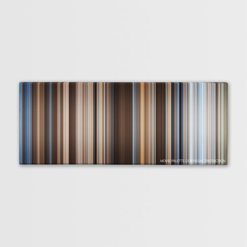 Hidalgo color palette canvas print: thousands of thin vertical stripes of color