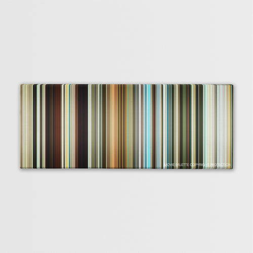 Mechanic: Resurrection color palette canvas print: thousands of thin vertical stripes of color
