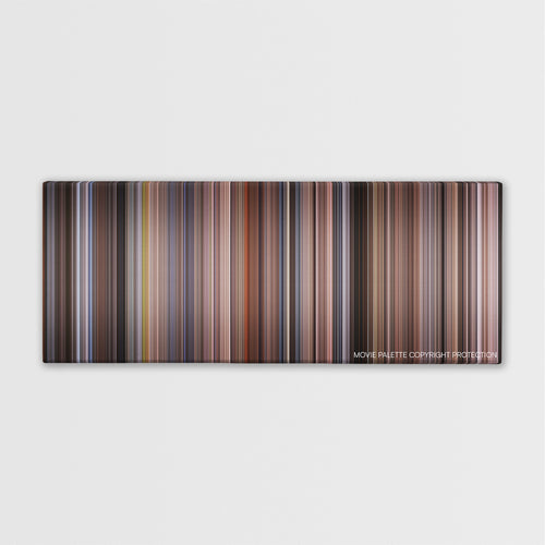 Fatal Attraction color palette canvas print: thousands of thin vertical stripes of color