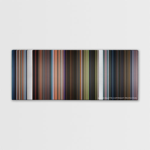 Rise of the Guardians color palette canvas print: thousands of thin vertical stripes of color