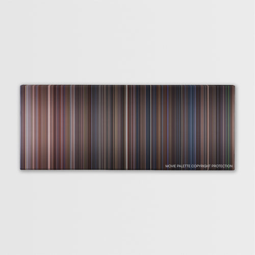 Under Siege color palette canvas print: thousands of thin vertical stripes of color