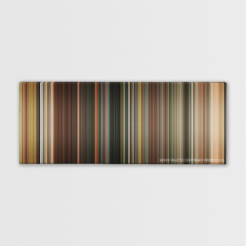 Abduction color palette canvas print: thousands of thin vertical stripes of color