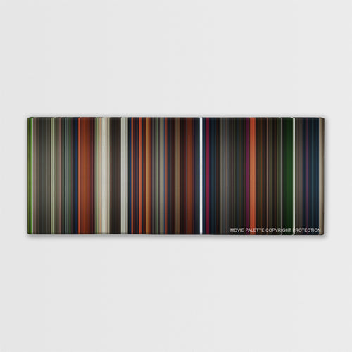 Coraline color palette canvas print: thousands of thin vertical stripes of color