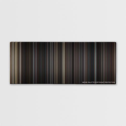 The Evil Dead color palette canvas print: thousands of thin vertical stripes of color