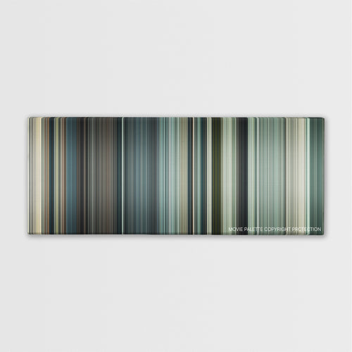 I Spit on Your Grave color palette canvas print: thousands of thin vertical stripes of color