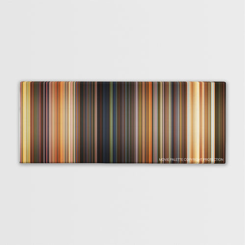 The Bandit color palette canvas print: thousands of thin vertical stripes of color