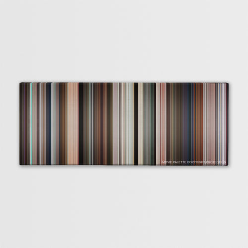 Crazy Rich Asians color palette canvas print: thousands of thin vertical stripes of color