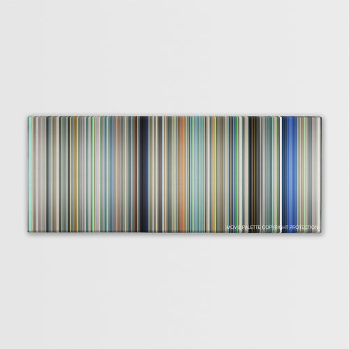 A Silent Voice: The Movie color palette canvas print: thousands of thin vertical stripes of color