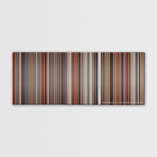 Casino color palette canvas print: thousands of thin vertical stripes of color