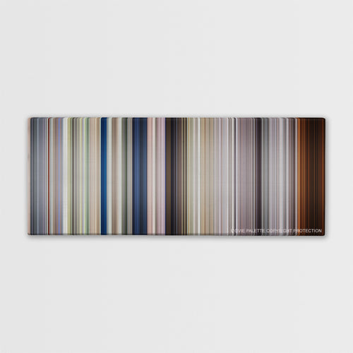 Full Metal Jacket color palette canvas print: thousands of thin vertical stripes of color