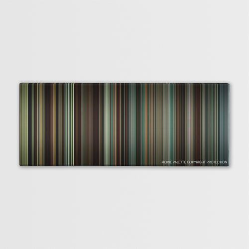 Synecdoche, New York color palette canvas print: thousands of thin vertical stripes of color