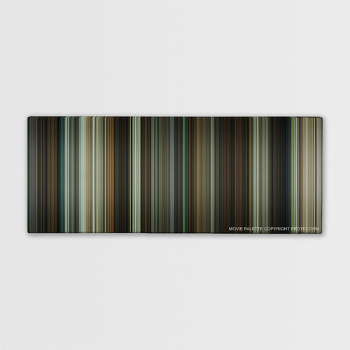 Michael Clayton color palette canvas print: thousands of thin vertical stripes of color