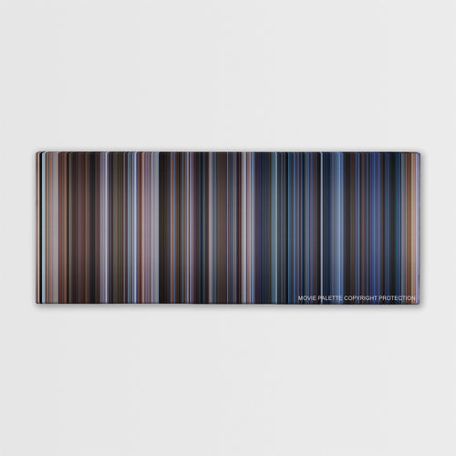 The Perfect Storm color palette canvas print: thousands of thin vertical stripes of color