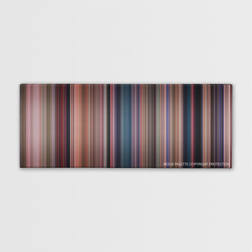 Heathers color palette canvas print: thousands of thin vertical stripes of color