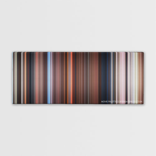 Far and Away color palette canvas print: thousands of thin vertical stripes of color