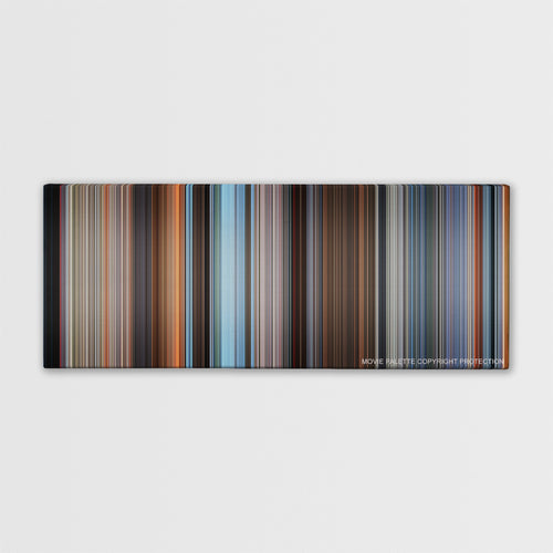 Final Destination 2 color palette canvas print: thousands of thin vertical stripes of color