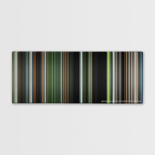 Annihilation color palette canvas print: thousands of thin vertical stripes of color