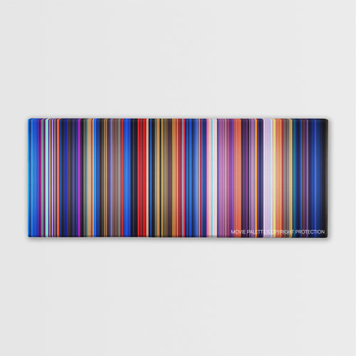 Fantasia color palette canvas print: thousands of thin vertical stripes of color