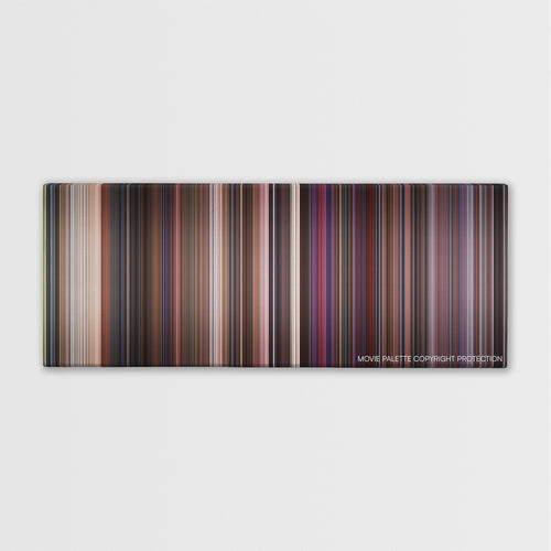 Super Mario Bros. color palette canvas print: thousands of thin vertical stripes of color