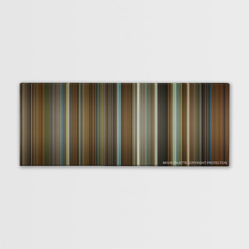 The Princess Diaries color palette canvas print: thousands of thin vertical stripes of color