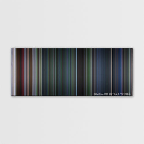 Jurassic Park III color palette canvas print: thousands of thin vertical stripes of color