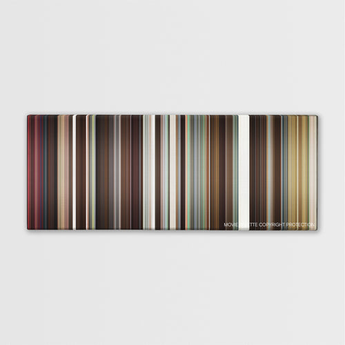 Something Borrowed color palette canvas print: thousands of thin vertical stripes of color