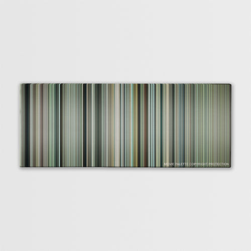 Invictus color palette canvas print: thousands of thin vertical stripes of color