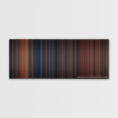 The Polar Express color palette canvas print: thousands of thin vertical stripes of color