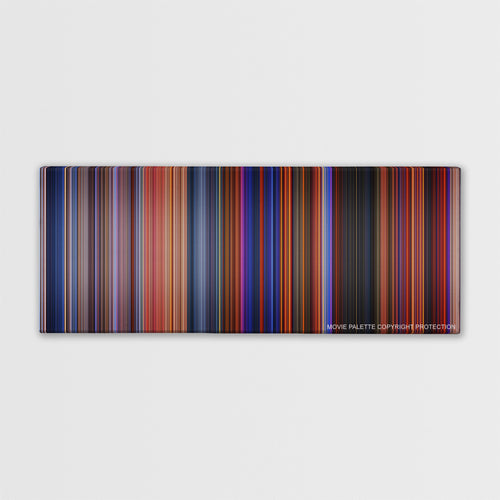 The Hunchback of Notre Dame color palette canvas print: thousands of thin vertical stripes of color