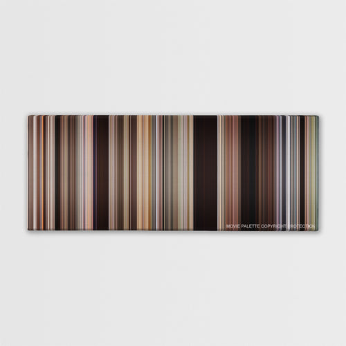 Easy Rider color palette canvas print: thousands of thin vertical stripes of color