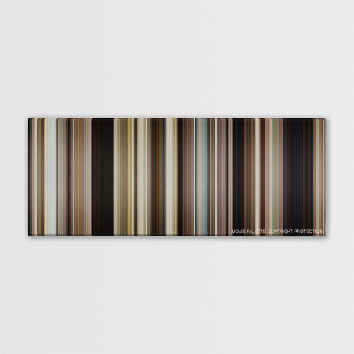 Mud color palette canvas print: thousands of thin vertical stripes of color