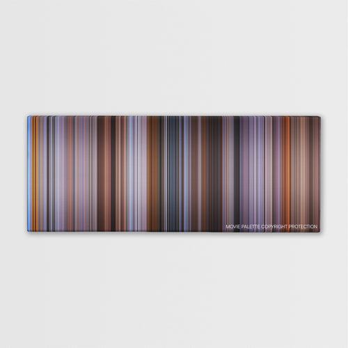While You Were Sleeping color palette canvas print: thousands of thin vertical stripes of color