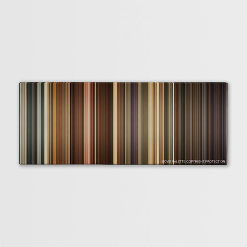 Idiocracy color palette canvas print: thousands of thin vertical stripes of color