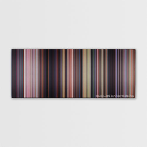 Scooby-Doo color palette canvas print: thousands of thin vertical stripes of color
