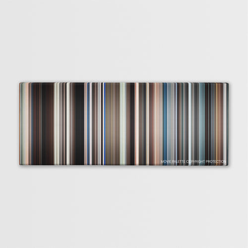 The Last Song color palette canvas print: thousands of thin vertical stripes of color